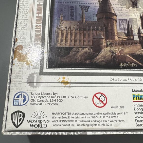 Harry Potter Wizarding World Hogwarts & Hedwig 500 P Jigsaw Puzzle 3D INCOMPLETE - Picture 4 of 7